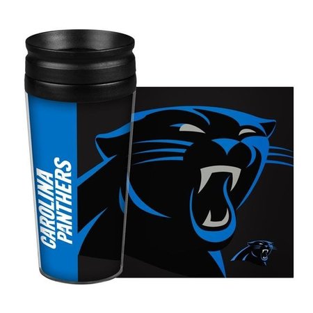 BOELTER BRANDS Carolina Panthers Travel Mug 14oz Full Wrap Style Hype Design 8886074528